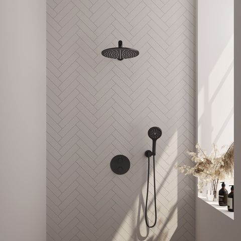 BRAUER Edition Carving inbouw douchesets met 3-weg omstel rond - 5-S-298