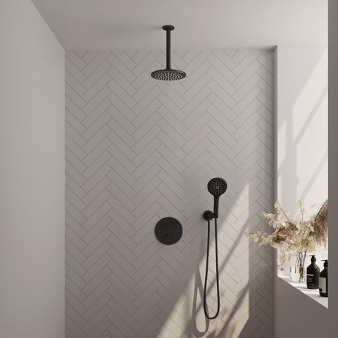 BRAUER Edition Carving inbouw douchesets met 3-weg omstel rond - 5-S-301