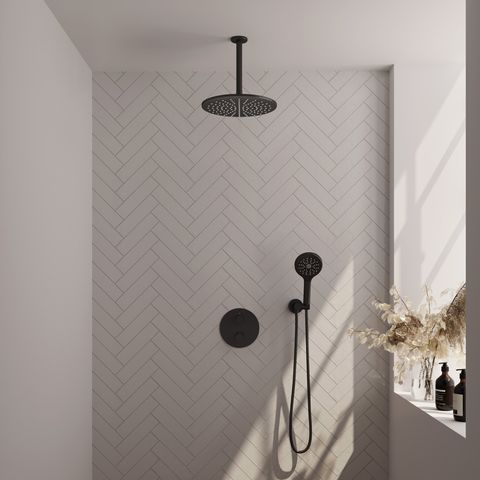 BRAUER Edition Carving inbouw douchesets met 3-weg omstel rond - 5-S-302