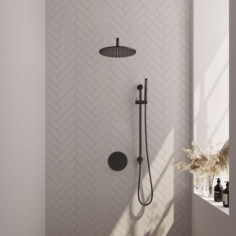 BRAUER Edition Carving inbouw douchesets met 3-weg omstel rond - 5-S-306