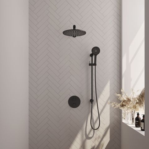 BRAUER Edition Carving inbouw douchesets met 3-weg omstel rond - 5-S-310