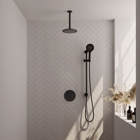 BRAUER Edition Carving inbouw douchesets met 3-weg omstel rond - 5-S-313