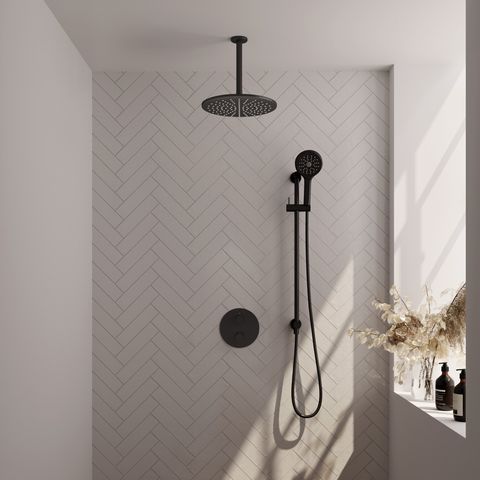 BRAUER Edition Carving inbouw douchesets met 3-weg omstel rond - 5-S-314