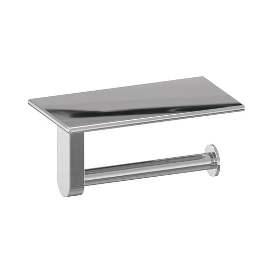 BRAUER Toiletrolhouder met planchet - Chroom hoogglans