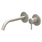 IVY Bond Eenhendel wastafelmengkraan afbouwdeel 2-gats wandmontage met gebogen uitloop, coldstart 19,5cm - 6100353
