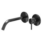 IVY Bond Eenhendel wastafelmengkraan afbouwdeel 2-gats wandmontage met gebogen uitloop, coldstart 19,5cm - 6100357