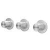 IVY Concord Afbouwdeel inbouwthermostaat met 2 stopkranen symmetry met ronde rozetten - 6201311
