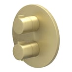 IVY Pact Afbouwdeel inbouwthermostaat met 1 losse stopkraan met rond rozet - 6202254
