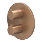 IVY Pact Afbouwdeel inbouwthermostaat met 1 losse stopkraan met rond rozet - 6202255