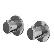 IVY Pact Afbouwdeel inbouwthermostaat met 2-weg stop-omstel symmetry met ronde rozetten - 6202361
