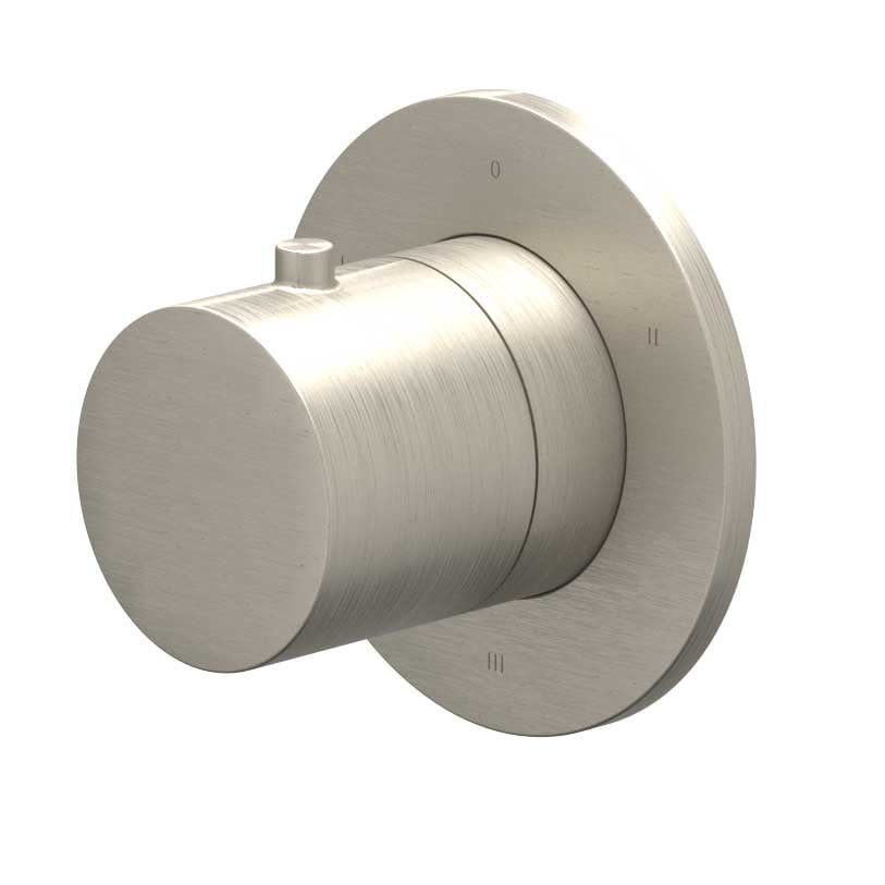IVY Bond Afbouwdeel 3-weg stop-omstel symmetry met rond rozet - Geborsteld mat goud PVD - 6202443