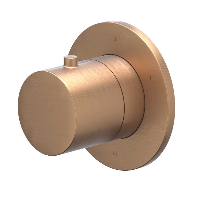 IVY Bond Afbouwdeel 3-weg stop-omstel symmetry met rond rozet - Mat zwart PED - 6202445
