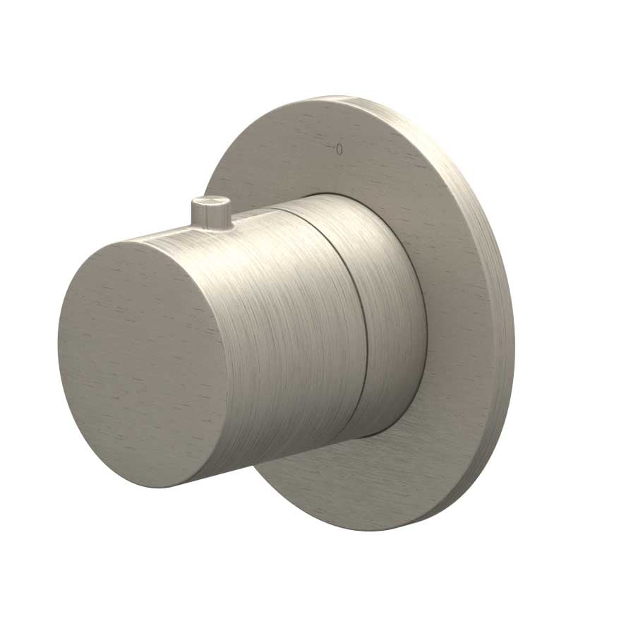 IVY Bond Afbouwdeel flow-through stopkraan symmetry met rond rozet - Geborsteld nickel PVD - 6202603