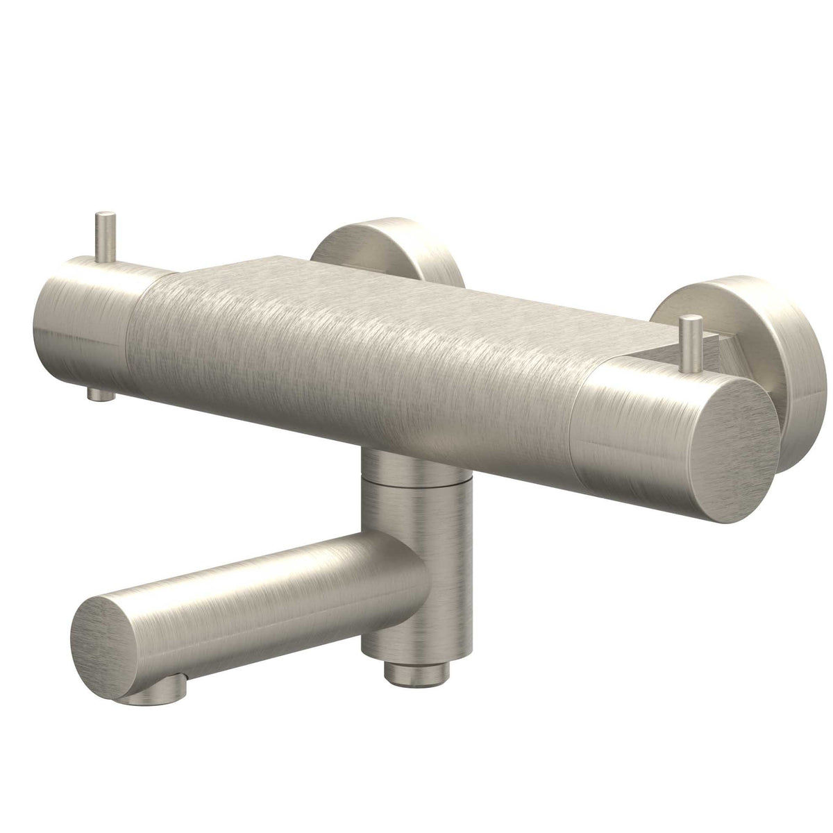 IVY Nexus Badthermostaatkraan opbouw cooltouch met wegdraaibare baduitloop met omstel