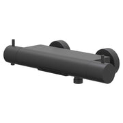 IVY Bond Badthermostaatkraan opbouw cooltouch met cascade uitloop - Mat zwart PED - 6301052
