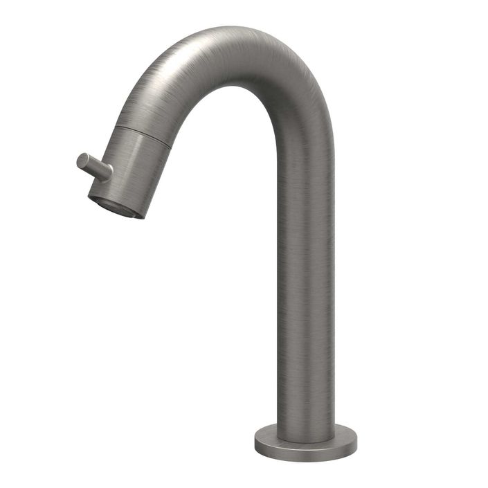 IVY Bond fonteinkraan gebogen - geborsteld metal black PVD