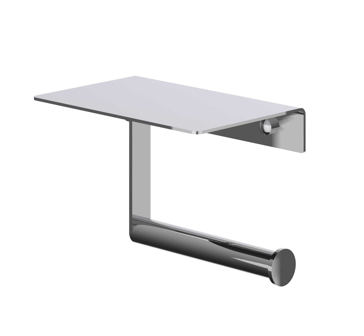 IVY Bond Toiletrolhouder met plateau - Chroom - 6500501
