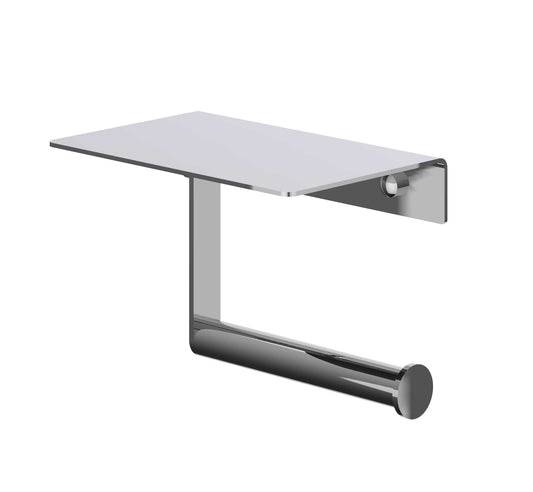 IVY Bond Toiletrolhouder met plateau - Chroom - 6500501