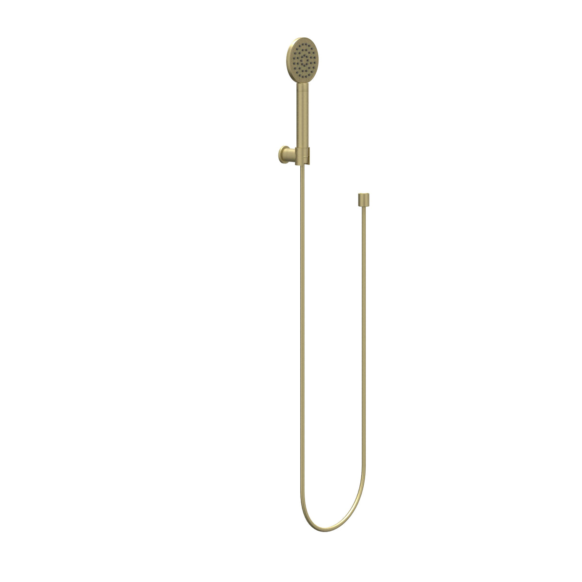 IVY Bond Handdoucheset rond satin spray met verstelbare wandsteun en doucheslang - Geborsteld mat goud PVD - 6901104