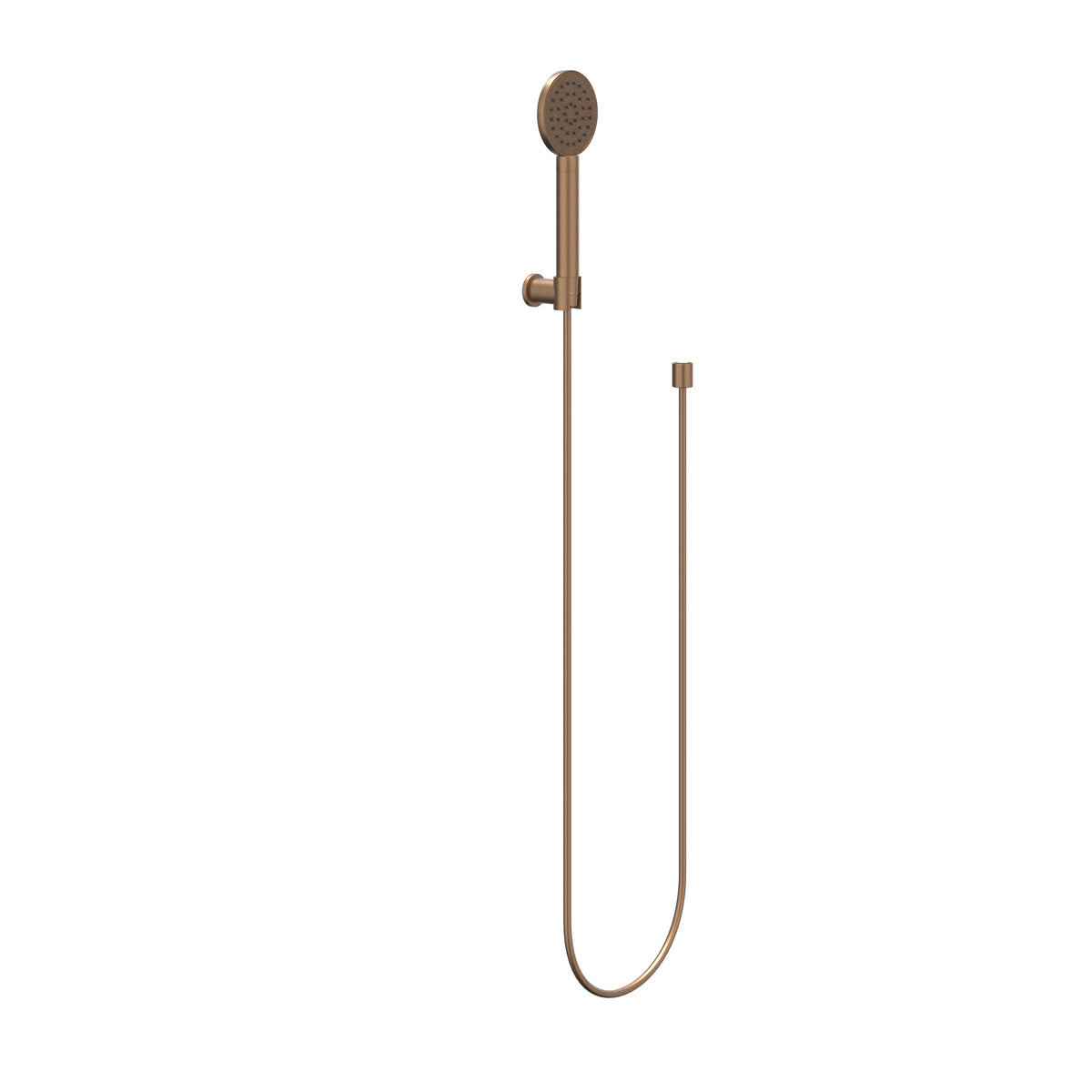 IVY Bond Handdoucheset rond satin spray met verstelbare wandsteun en doucheslang - Geborsteld mat koper PVD - 6901105