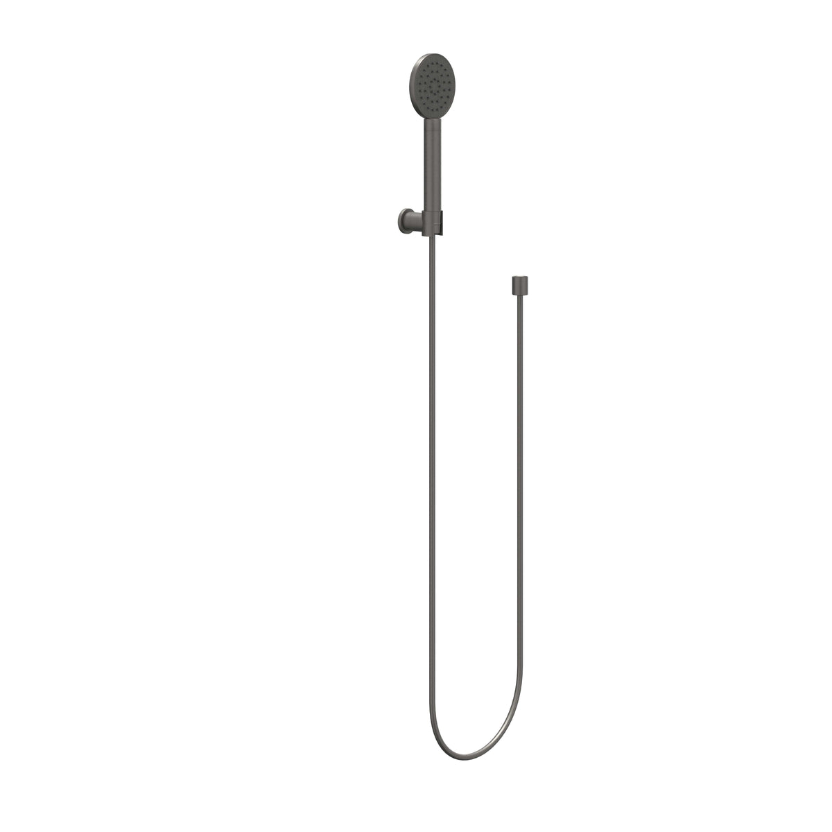 IVY Bond Handdoucheset rond satin spray met verstelbare wandsteun en doucheslang - Geborsteld metal black PVD - 6901106