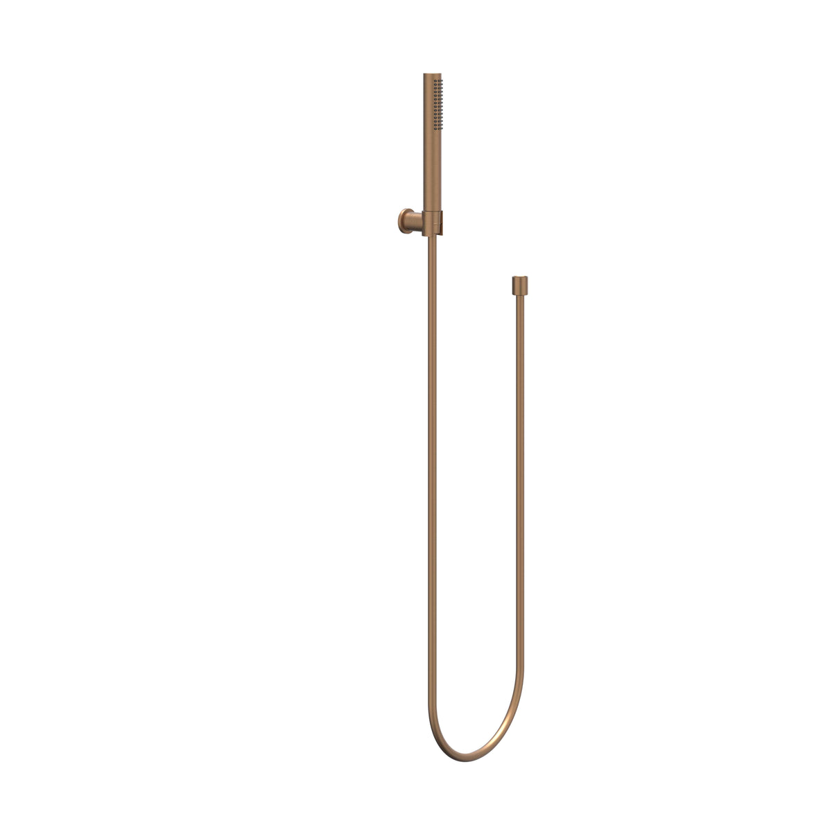 IVY Bond Badrandcombinatie 3-gats bladmontage Handdoucheset staafmodel met verstelbare wandsteun en doucheslang - Geborsteld mat koper PVD - 6901125