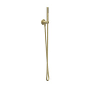 IVY Bond Glijstangset met handdouche rond satin spray en doucheslang - Geborsteld mat goud PVD - 6901134