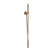 IVY Bond Glijstangset met handdouche rond satin spray en doucheslang - Geborsteld mat koper PVD - 6901135