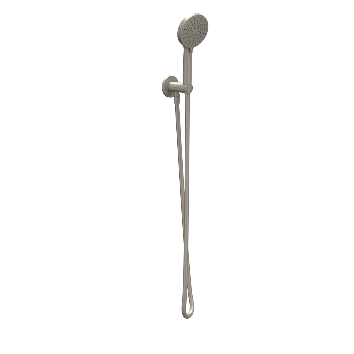 IVY Bond Glijstangset met handdouche verstelbaar 3 standen en doucheslang - Geborsteld nickel PVD - 6901143
