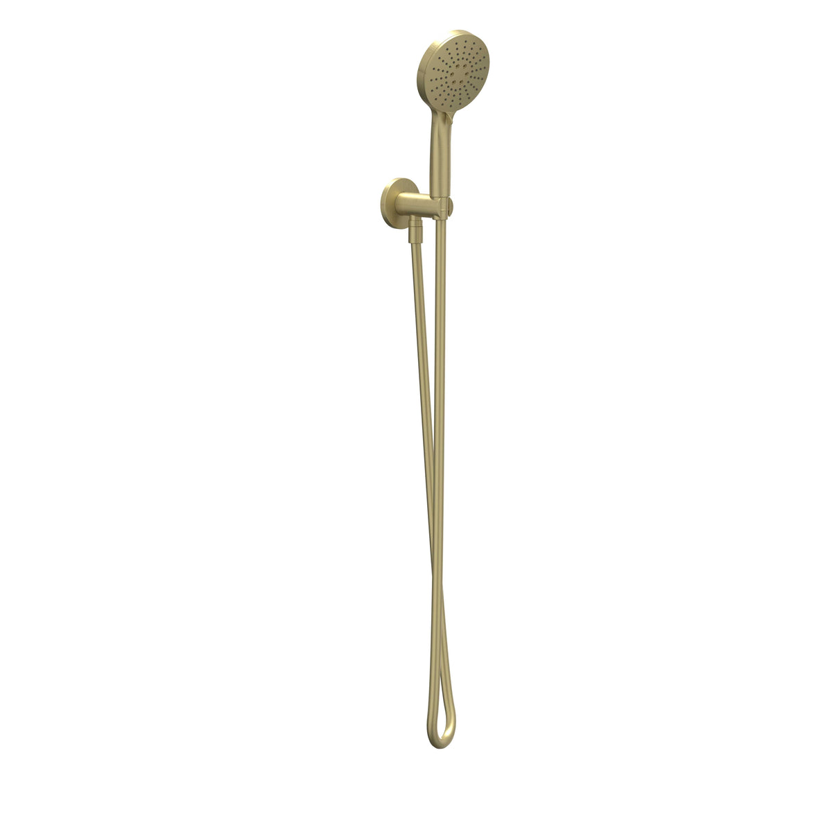 IVY Bond Glijstangset met handdouche verstelbaar 3 standen en doucheslang - Geborsteld mat goud PVD - 6901144