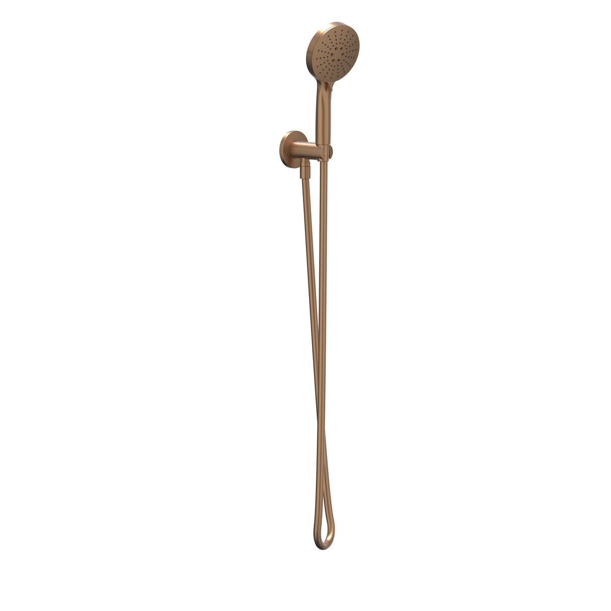 IVY Bond Glijstangset met handdouche verstelbaar 3 standen en doucheslang - Geborsteld mat koper PVD - 6901145