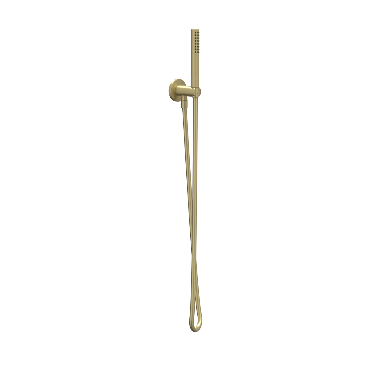 IVY Bond Glijstangset met handdouche staafmodel en doucheslang - Geborsteld mat goud PVD - 6901154