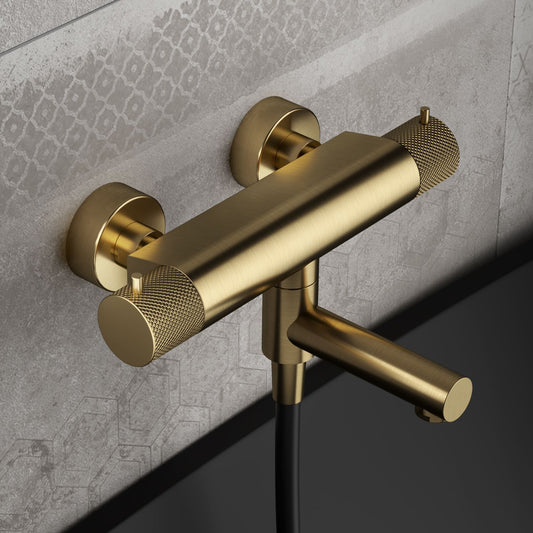 Hotbath Cobber X Thermostatische badmengkraan met wegdra aibare omstel uitloop - CX020BBP