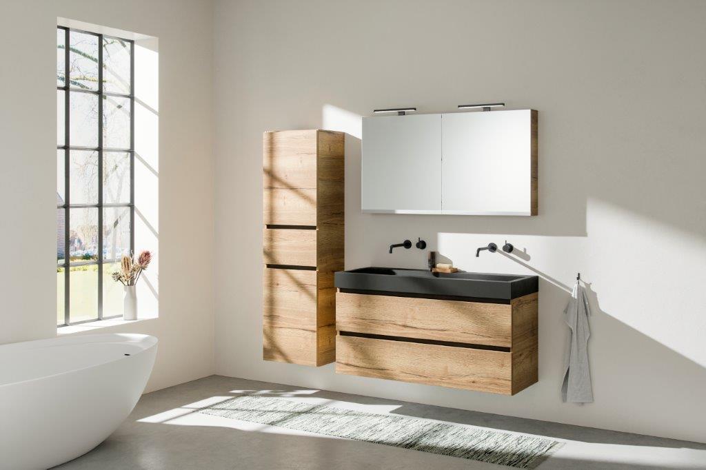 Primabad Coast badmeubelset 120 cm met spiegel