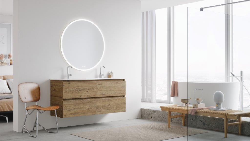 Primabad Dawn badmeubelset 140 cm met spiegel