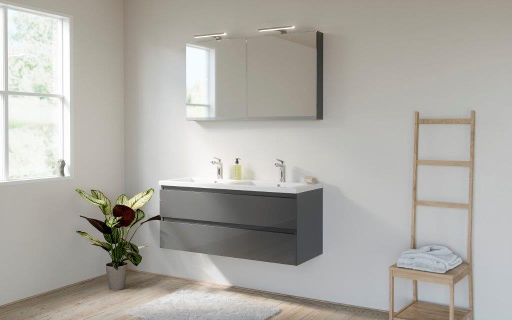 Primabad Fourth Edition badmeubelset 121 cm met spiegelkast