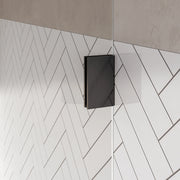 BRAUER Void nisdeur 2-delig helder glas omkeerbaar met draaideur aan muur - keuze uit draaideurbreedtes