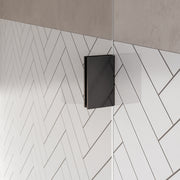 BRAUER Void nisdeur 2-delig helder glas omkeerbaar met draaideur aan glas - keuze uit draaideurbreedtes