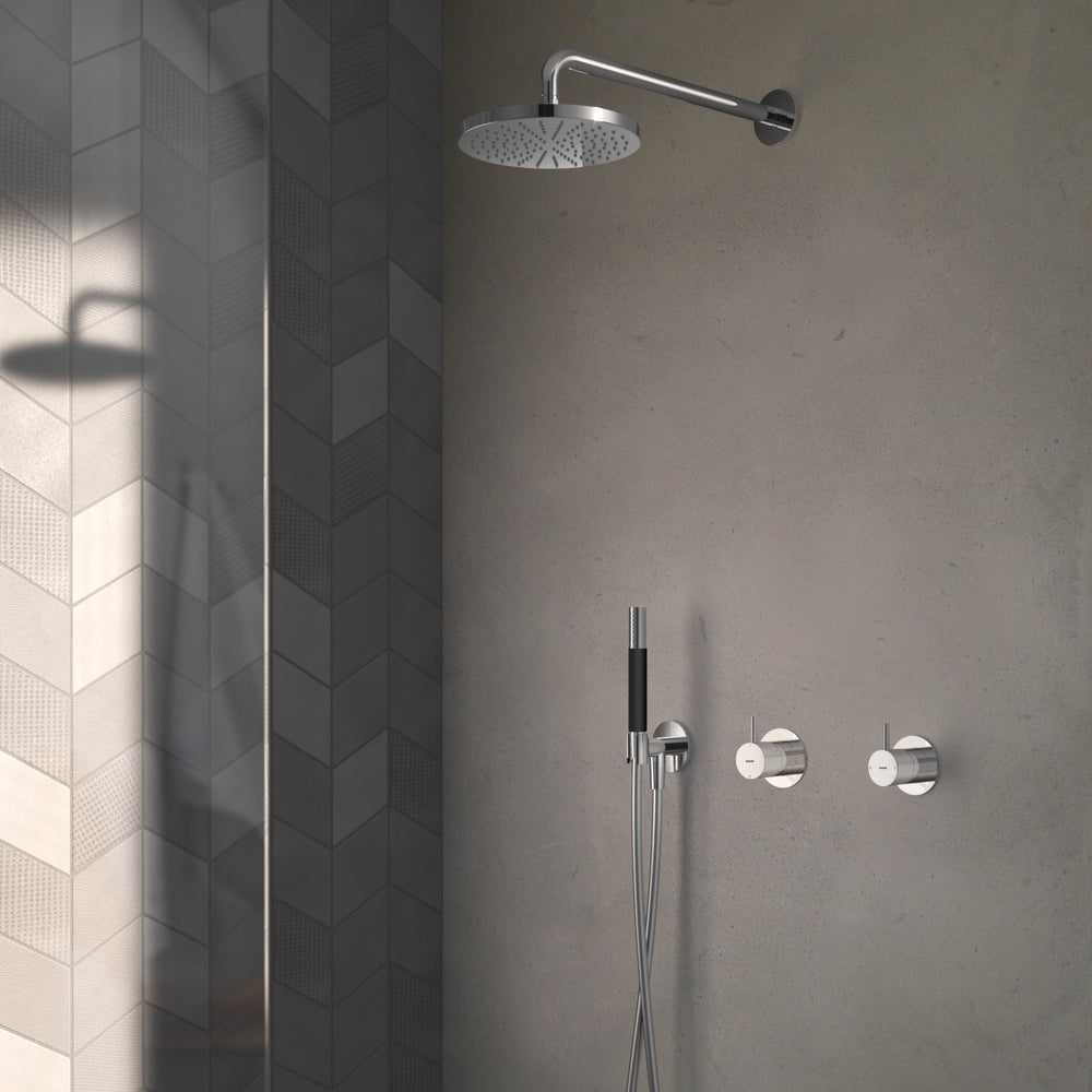 Hotbath Cobber Inbouw Doucheset IBS21 met 2-weg omstel, ronde handdouche en glijstang