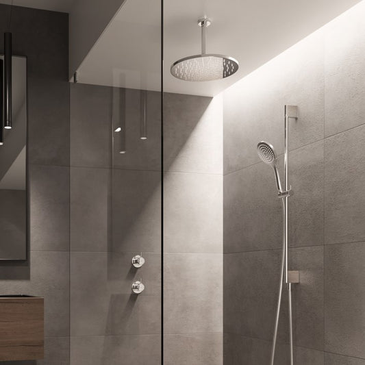 Hotbath Cobber Inbouw Doucheset IBS21 met 2-weg omstel, ronde handdouche en glijstang