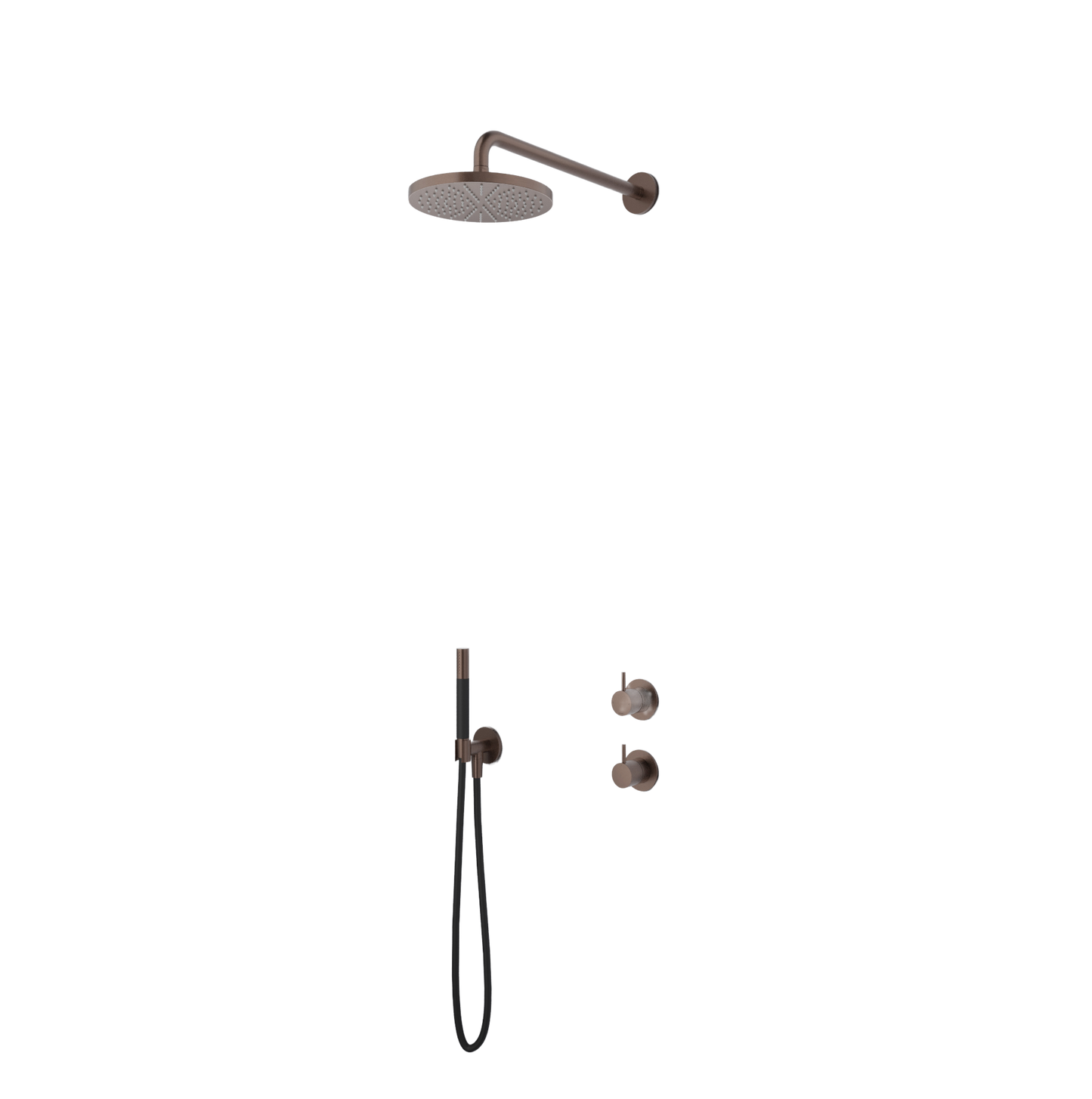 IBS Cobber mengkraan 2-weg-omstel GN 3s. handdouche 30cm plafondb 30cm hfddouche
