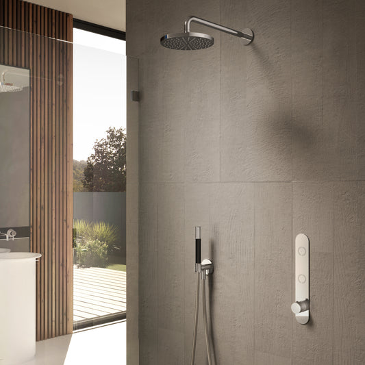 Hotbath Cobber IBS24 thermostatische inbouw doucheset met 2 pushbuttons