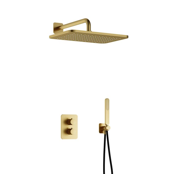 Hotbath Gal Complete thermostatische douche InBouw Set Gal met 2-weg stop-omstel met GL106