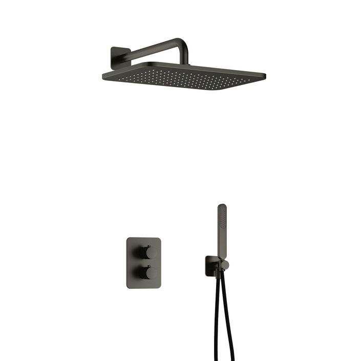 Hotbath Gal Complete thermostatische douche InBouw Set Gal met 2-weg stop-omstel met GL106