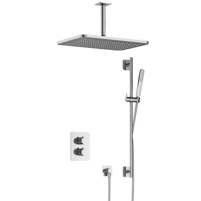 Hotbath Gal Complete thermostatische douche InBouw Set Gal met 2-weg stop-omstel