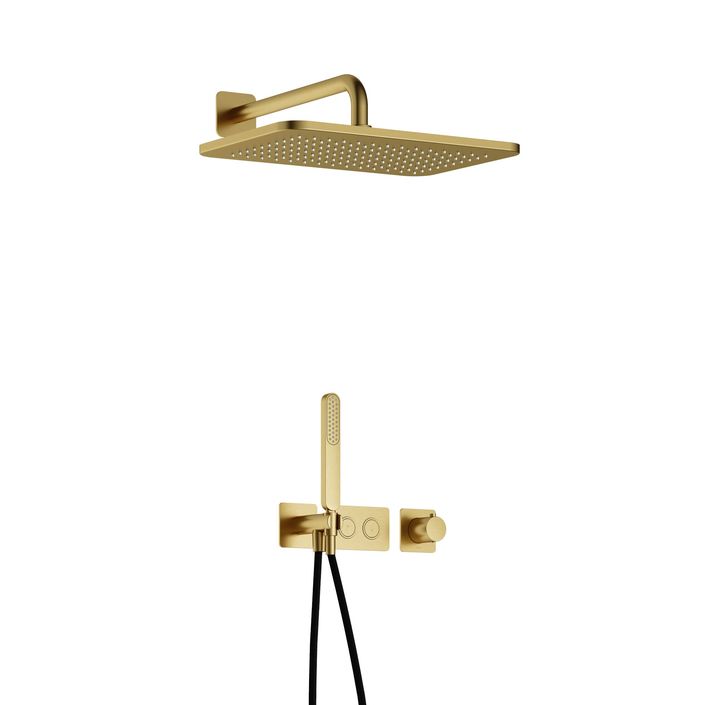 Hotbath Gal Complete thermostatische douche InBouw Set Gal met 2 pushbuttons met GL106