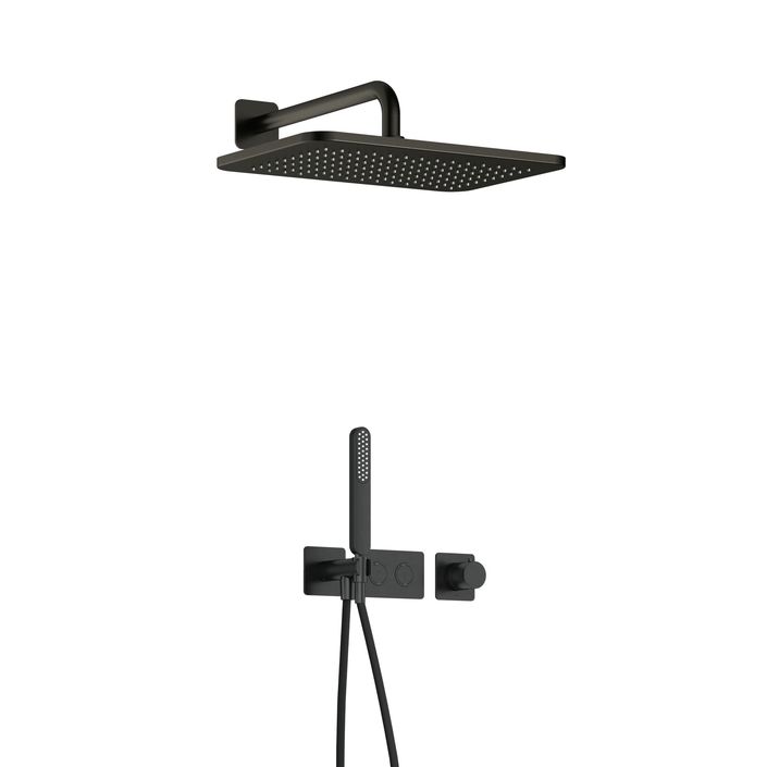 Hotbath Gal Complete thermostatische douche InBouw Set Gal met 2 pushbuttons met GL106