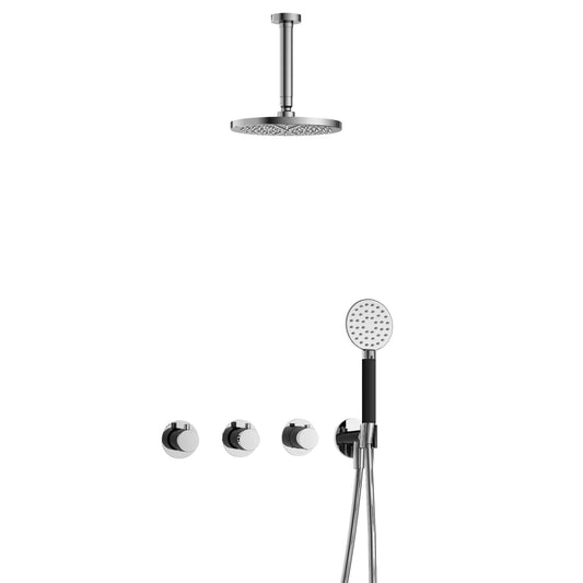 Hotbath Cobber IBS Cobber 70 2 stopkranen Ronde hand en Plafondbuis
