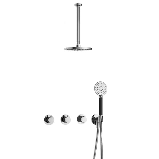 Hotbath Cobber IBS Cobber 70 2 stopkranen Ronde hand en Plafondbuis