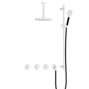 Hotbath Cobber Inbouw Doucheset IBS70 met 2 stopkranen, ronde handdouche, plafondbuis en glijstang - diverse afmetingen